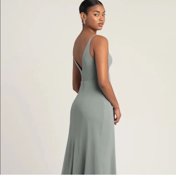 Jenny Yoo Bridesmaid Dress Size 6 Moss/Green - Picture 2 of 16
